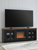 Wildenauer 76" TV Stand with Electric Fireplace