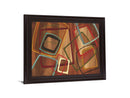 Overlapping Shapes - 28" x 34" Framed Wall Art