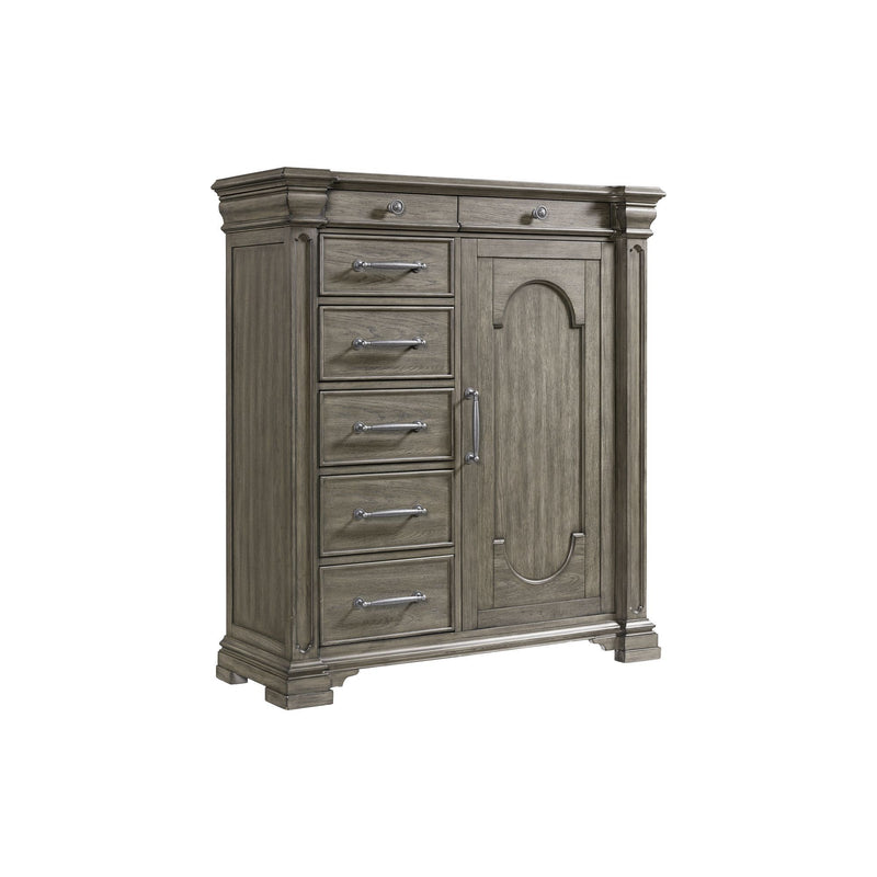 Kings Court - 7-Drawer Door Chest - Gray
