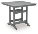Sanctuary Beach - Square Counter Table With Umbrella Option - Dark Gray