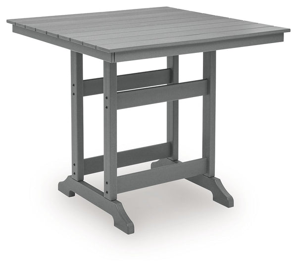 Sanctuary Beach - Square Counter Table With Umbrella Option - Dark Gray
