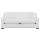 Ashlyn - Upholstered Sloped Arm Sofa - White