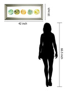 Planetary VII By June Erica Vess - Framed Print Wall Art - Yellow