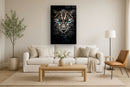 Azure Gaze Majesty - 40" x 60" Framed Wall Art