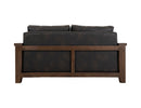Walnut - Loveseat - Licorice Black