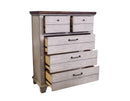 Steve Silver Bear Creek 5 Drawer Chest in White Smoke