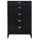 Brookmead - 5-Drawer Bedroom Chest - Black