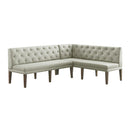 Peyton - Sectional Sofa Dining Set - Gray
