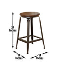 Adele - Counter Stool (Set of 2) - Dark Brown - Austin's Furniture Depot (Austin,TX)