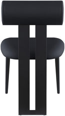 Dario - Faux Leather Dining Chair With Black Frame (Set of 2)