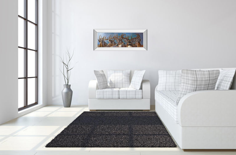 Five Bucks By Carolyn Mock - Framed Print Wall Art - Dark Brown