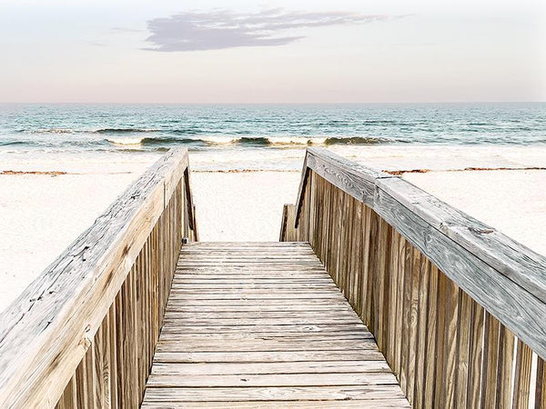 Evening Calm By Nan (Framed) - Light Blue