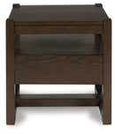 Breckington - Square End Table - Dark Brown