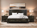 Dark Teak, King Bed