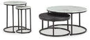 Jusmour - Occasional Nesting Table (Set of 4) - Black / White