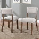 Wade - Side Chair (Set of 2) - White / Light Brown