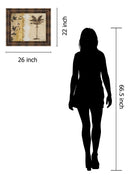 Decorative Palm I By Michael Marcon - Framed Print Wall Art - Beige