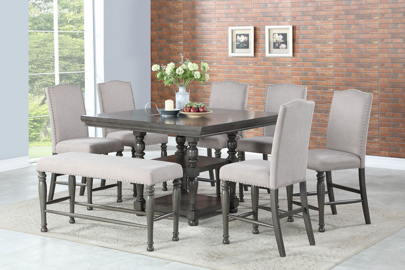 Caswell - Counter Chair (Set of 2) - Dark Gray