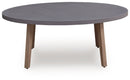 Harmony Headlands - Oval Cocktail Table - Natural / Gray