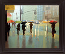 Rainy City Moments - 28" x 34" Framed Wall Art