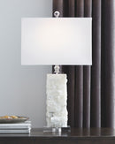 Malise - Alabaster Table Lamp  - White