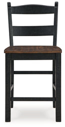 Valebeck - Barstool (Set of 2) - Black / Brown