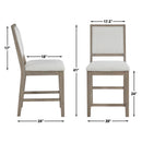 Lily - Counter Chair (Set of 2) - Gray