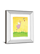 Felicity Wishes Il By Emma Thomson - Mirror Framed Print Wall Art - Yellow