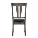 Nathan - Fan Back Chair With PU Seat (Set of 2) - Gray Oak