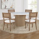 Colvin - 5 Piece Marble Table With Chairs