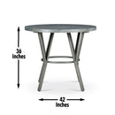 Portland - Round Counter Table - Dark Gray