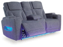 Studio Cave Power Reclining Loveseat with Console - Austin's Furniture Depot (Austin,TX)