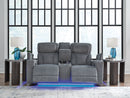 Studio Cave Power Reclining Loveseat with Console - Austin's Furniture Depot (Austin,TX)