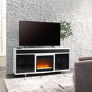 Gardoni - 72" TV Stand With Electric Fireplace - White / Black