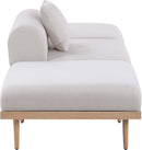 Laguna - 3 Piece Resilient Water Resistant Fabric Outdoor Patio Armless Modular Sofa