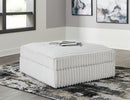 Stupendous - Oversized Accent Ottoman - Alloy