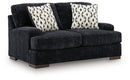 Whitmore Manor - Loveseat - Black Pearl - Austin's Furniture Depot (Austin,TX)