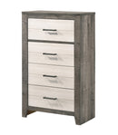Crown Mark Furniture Rhett 4 Drawer Chest in Gray image
