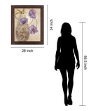 Twilight Petals - 28" x 34" Framed Wall Art