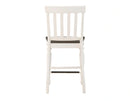 Steve Silver Joanna Counter Chair in Two-tone Ivory and Mocha (Set of 2)