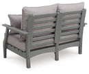 Cove Beach - Loveseat With Cushion - Gray