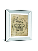 Vintage Seal IV V2 By Wild Apple Portfolio - Mirror Framed Print Wall Art - Beige