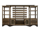 Loft - TV Stand / Wall Unit - Two Tone Gray / Brown