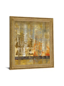 Golden Cityscape - 28" x 34" Framed Wall Art