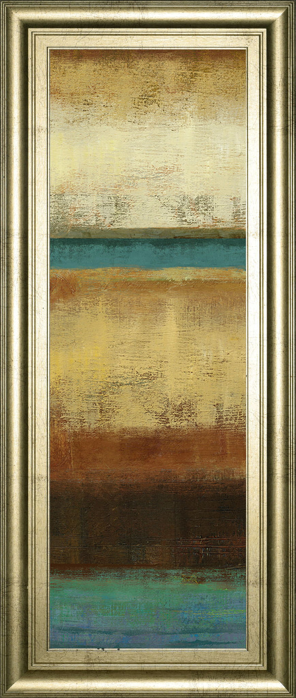Earth By Allison Pearce - Framed Print Wall Art - Blue