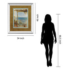 Ocean Retreat Il By Stiles - Mirror Framed Print Wall Art - Blue