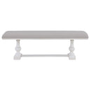 Warren - Bench - Distressed White