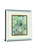Translucent Succulents By Chelsea Kedron Mirrored Frame - Green