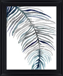 Blue Feathered Palm Ii By Emma Scarvey - Black