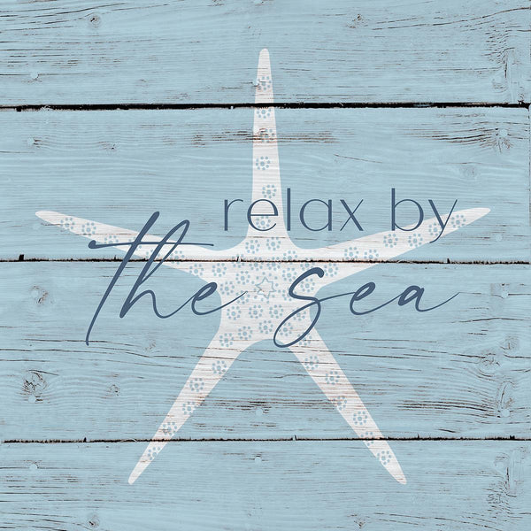 Relax By The Sea By Susan Jill (Small) - Light Blue